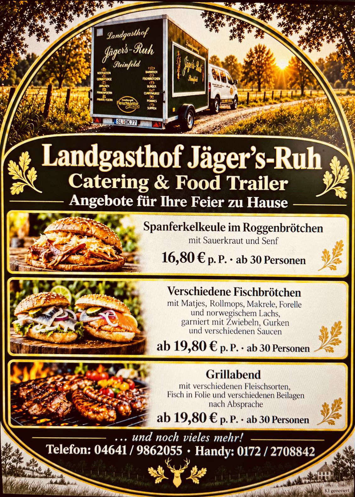 Catering & Food Trailer vom Jägersruh in Steinfeld